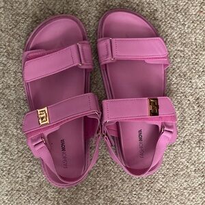 Fashion Nova Vibrant Pink Sandals